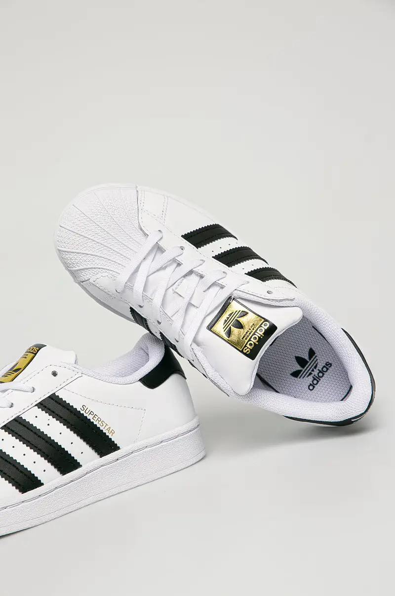 scarpe in pelle bambino/a Superstar Bianco miniatura 3