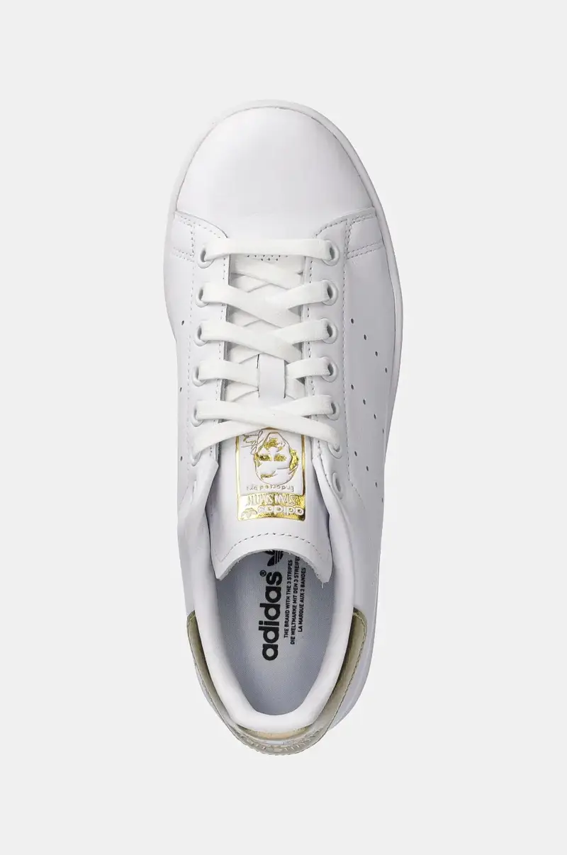 scarpe in pelle Stan Smith Bianco miniatura 4