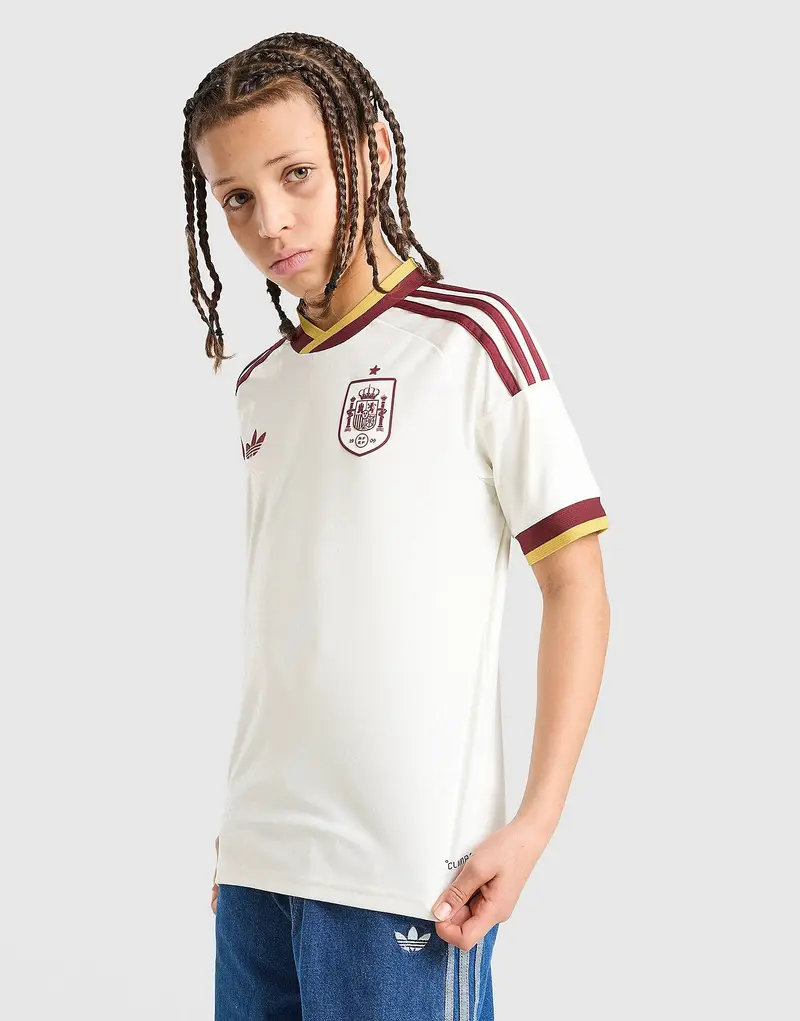 Seconda Maglia Spagna 2026 Junior, bianco
