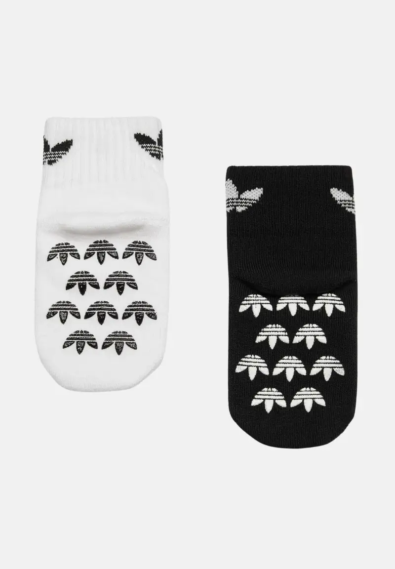 Adidas Originals Calzini antiscivolo bianchi e neri per bambino e bambina miniatura 2