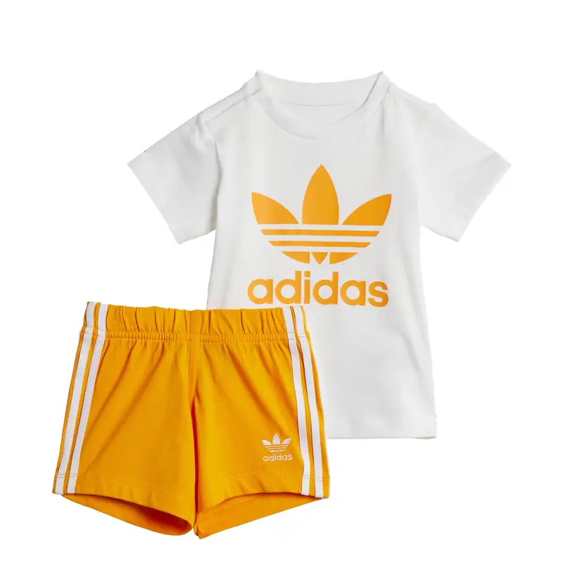 Set Shorts Tee Set arancione / bianco miniatura 3