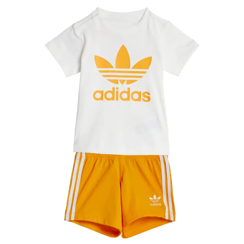 Set Shorts Tee Set arancione / bianco