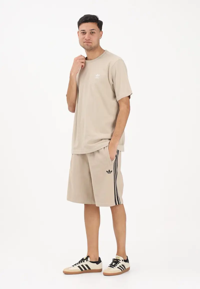 Shorts 3-STRIPES beige e nero da uomo miniatura 2