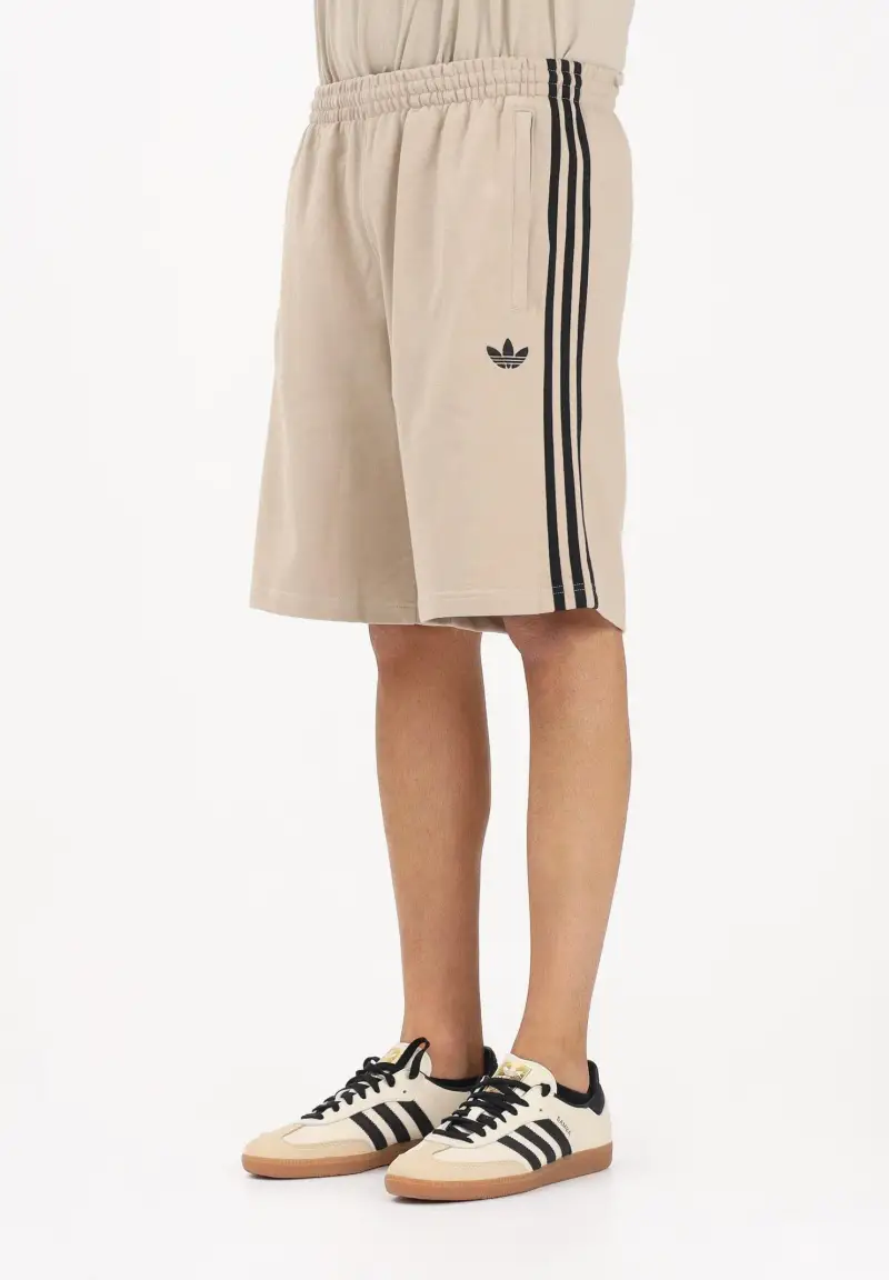 Shorts 3-STRIPES beige e nero da uomo