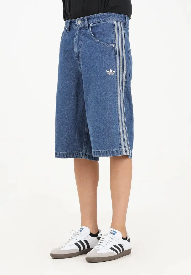 Shorts Adicolor Denim Firebird in denim medio da uomo