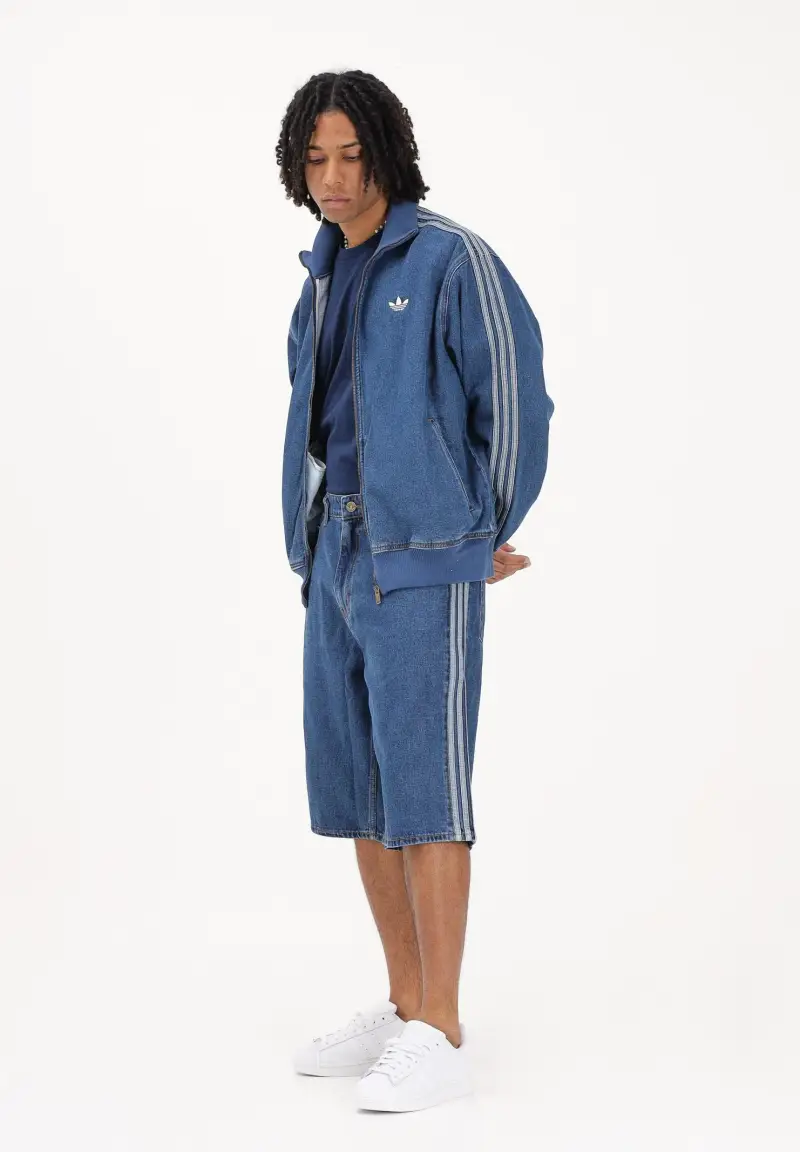 Shorts FIREBIRD ADICOLOR in denim medio da uomo miniatura 2