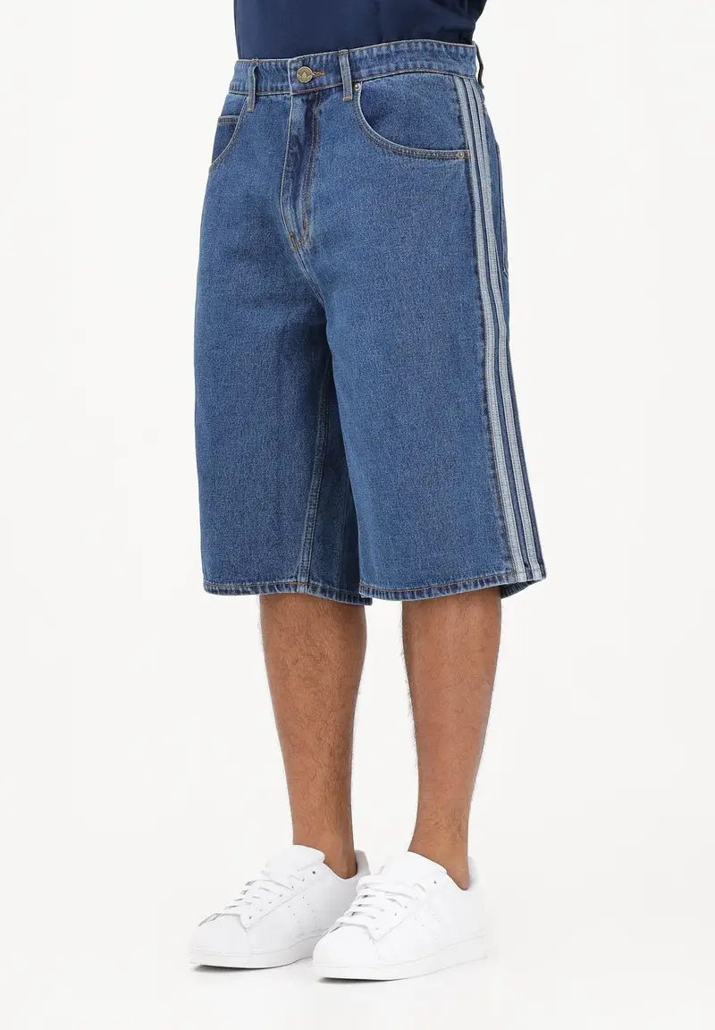 Shorts FIREBIRD ADICOLOR in denim medio da uomo