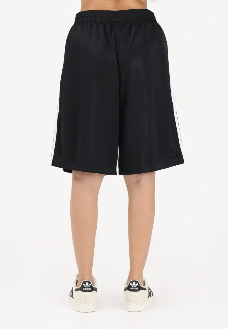 Shorts sportivo 3 STRIPES JACQUARD JORTS nero da donna miniatura 3