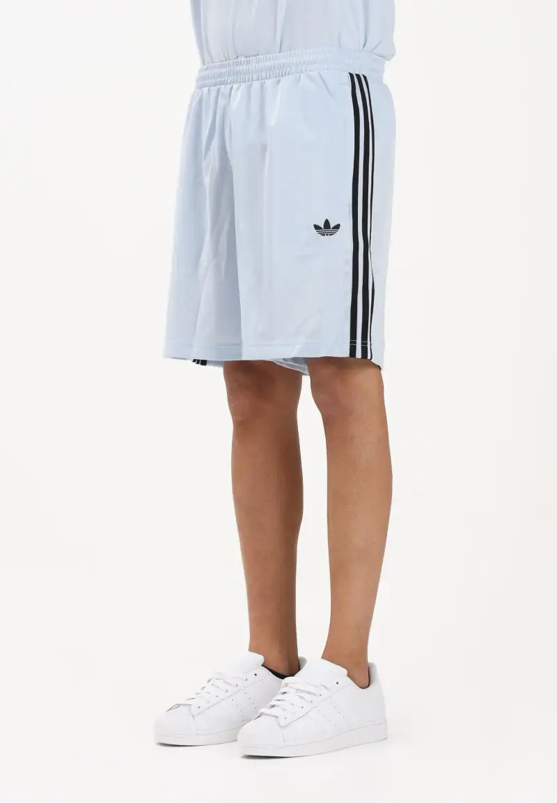 Shorts sportivo 3-STRIPES LOOSE ENGINEERED celeste e nero da uomo