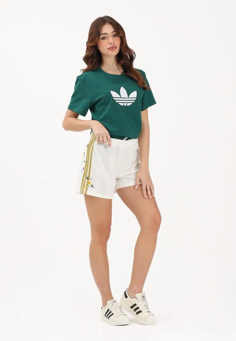 Shorts sportivo ADIDAS ORIGINALS X LIBERTY LONDON FIREBIRD bianco da donna miniatura 2