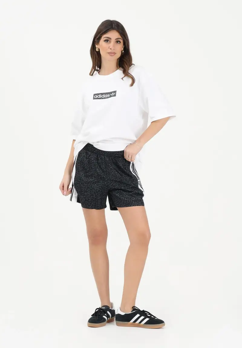 Shorts sportivo AOP ADI-BREAK nero da donna miniatura 2