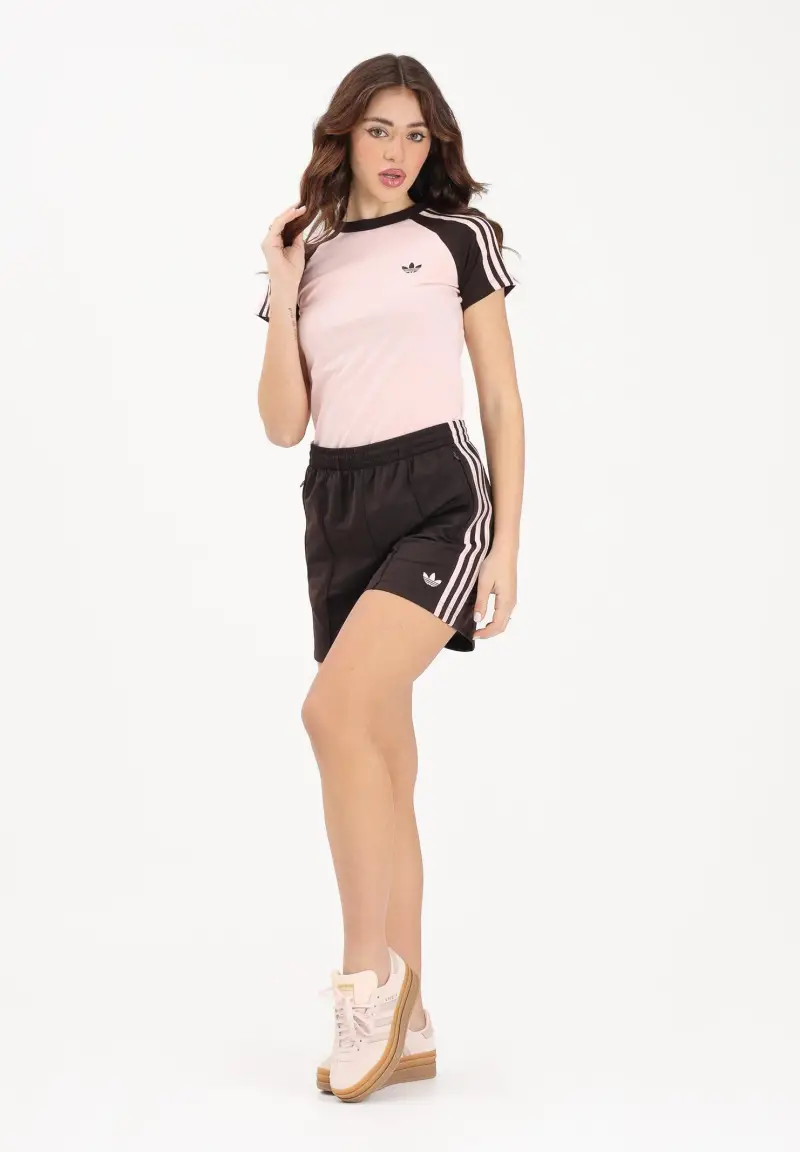 Shorts sportivo CLASSIC FIREBIRD marrone e rosa da donna miniatura 2