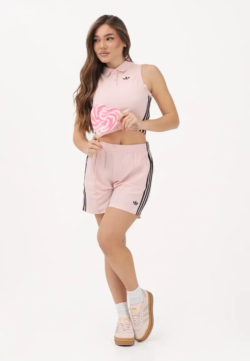 Shorts sportivo CLASSIC FIREBIRD rosa e marrone da donna miniatura 2