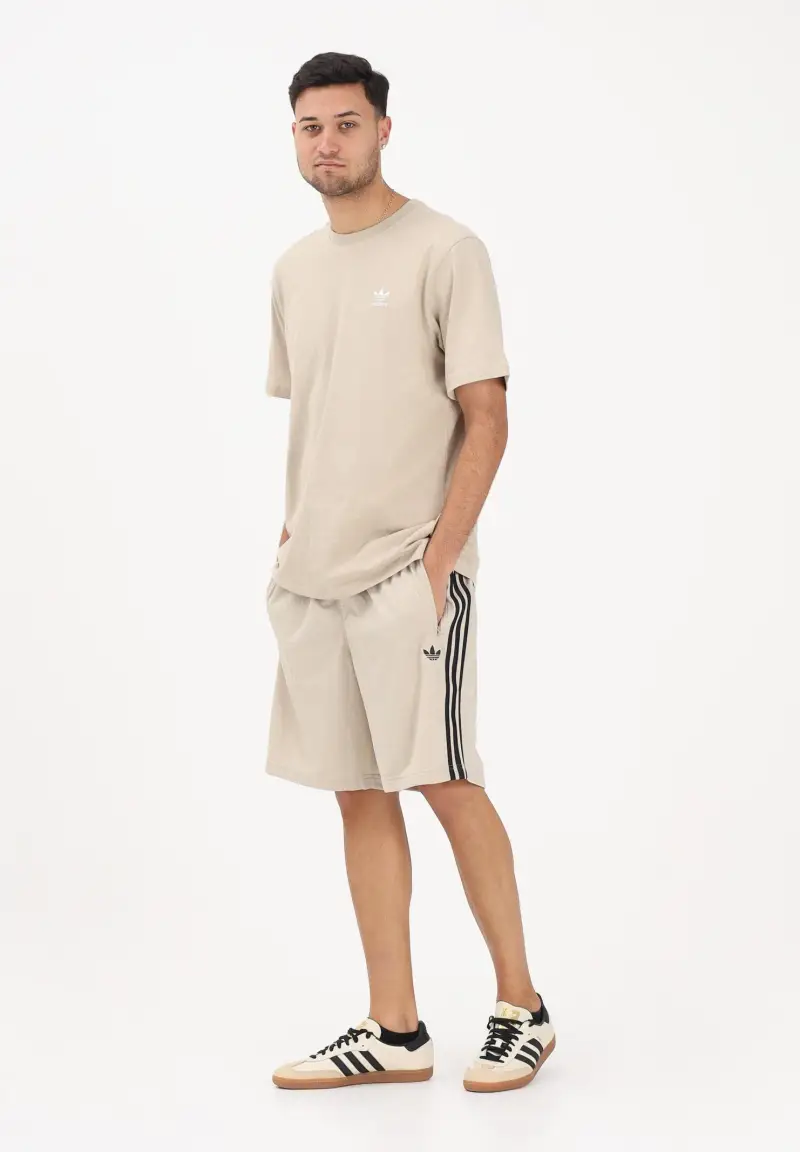 Shorts sportivo FIREBIRD beige e nero da uomo miniatura 2