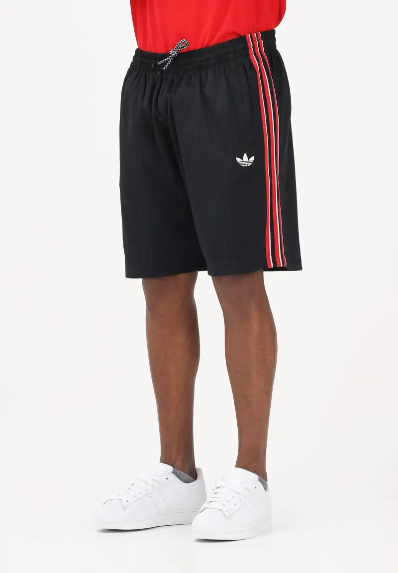 Shorts sportivo Firebird Engineered Stripes nero da uomo