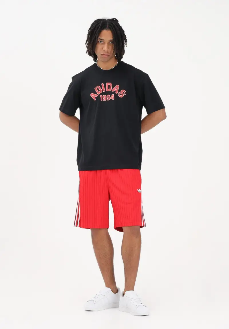 Shorts sportivo FIREBIRD ENGINEERED STRIPES rosso da uomo miniatura 2