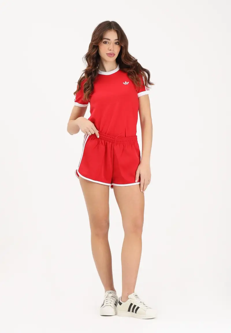 Shorts sportivo Sprinter 3-Stripes rosso da donna miniatura 2