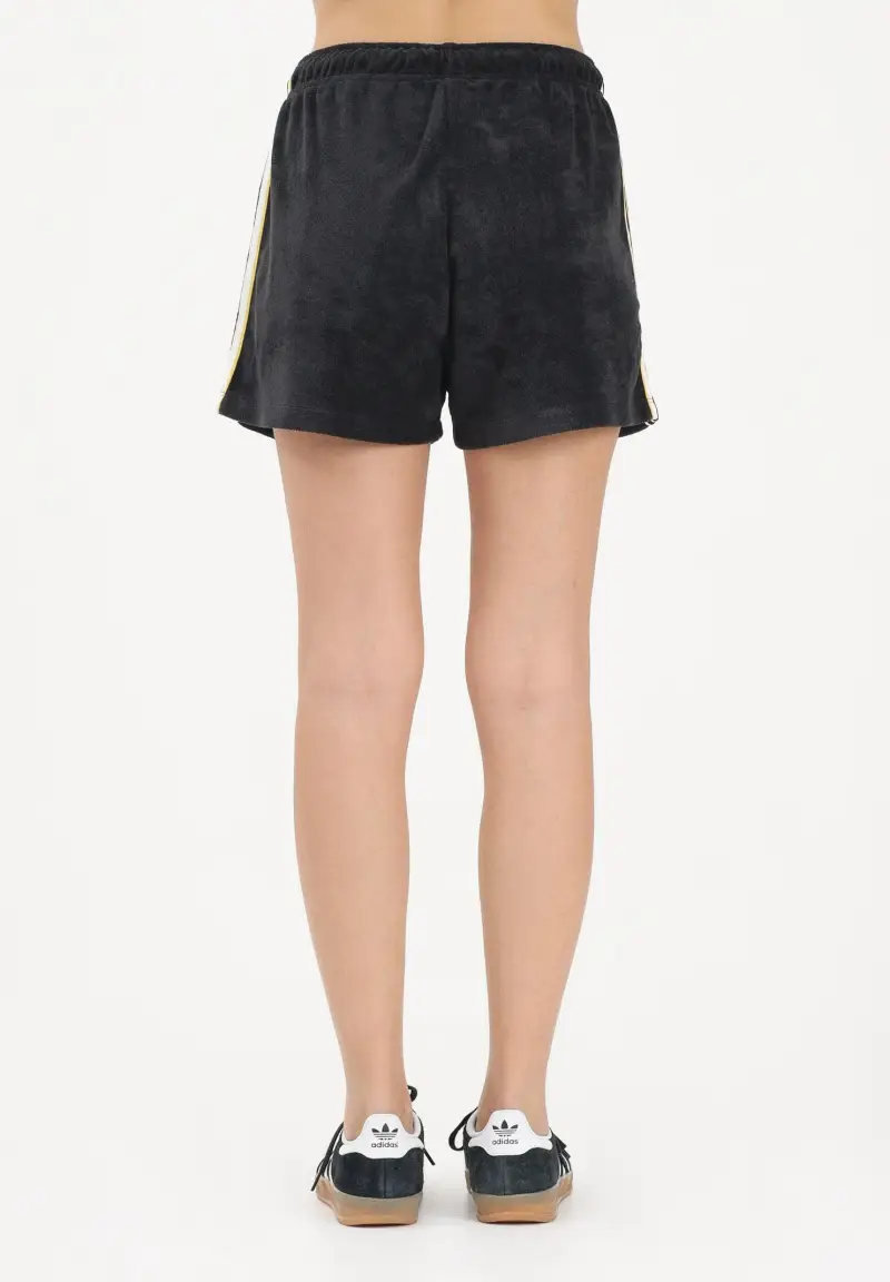 Shorts sportivo Terry Towel Firebird nero da donna miniatura 3
