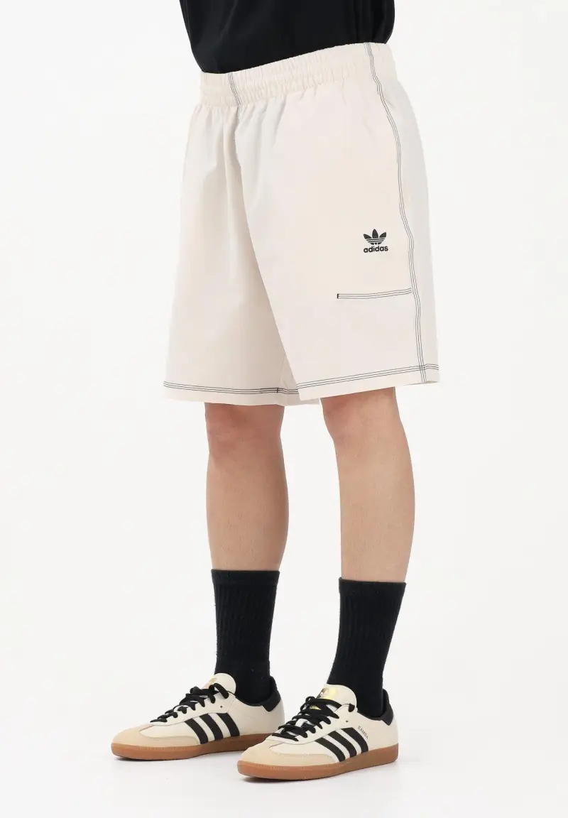 Shorts sportivo TREFOIL ESSENTIALS panna da uomo