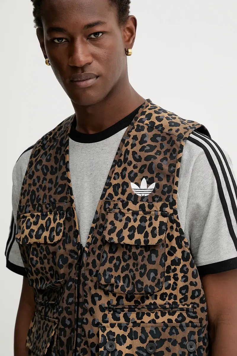 smanicato Graphic Reg Vst colore marrone JV7557 miniatura 4