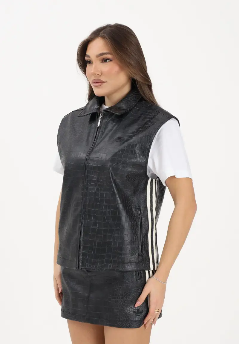 Smanicato Pleather nero da donna