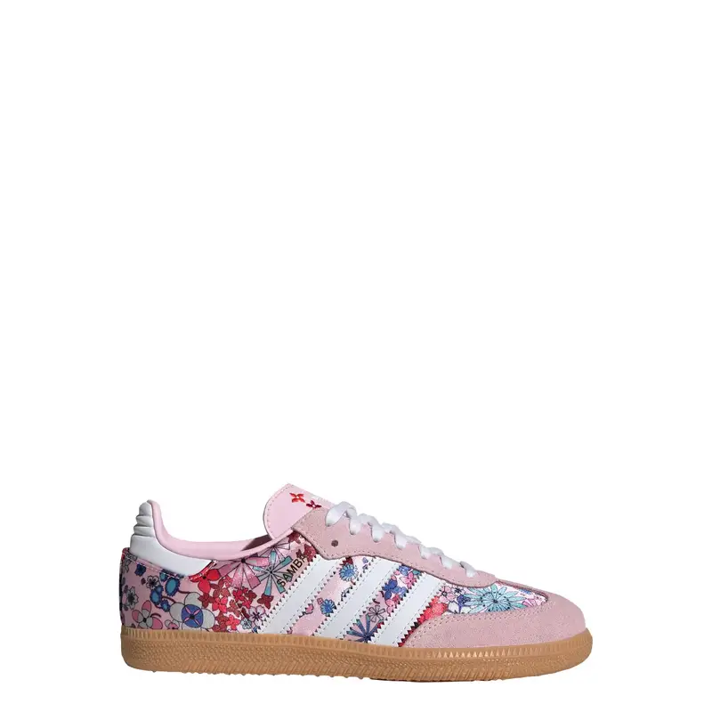 Sneaker Adidas Originals x Liberty London Samba OG blu / rosa / rosso scuro / bianco miniatura 2