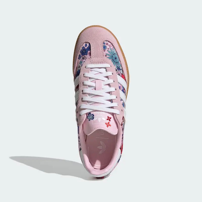 Sneaker Adidas Originals x Liberty London Samba OG blu / rosa / rosso scuro / bianco miniatura 3