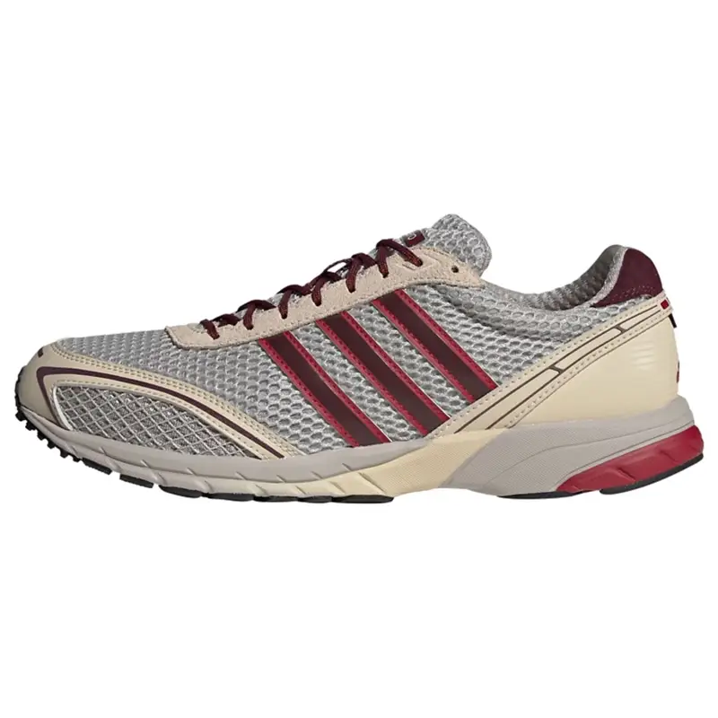 Sneaker bassa Adizero Adios grigio / greige / rosso vino / rosso scuro