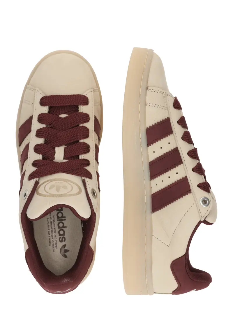 Sneaker bassa CAMPUS 00s beige / rosso vino miniatura 2