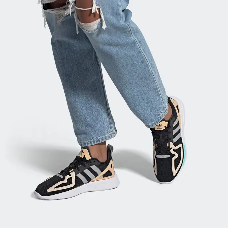 Sneaker bassa 'Flux' grigio / albicocca / nero miniatura 2