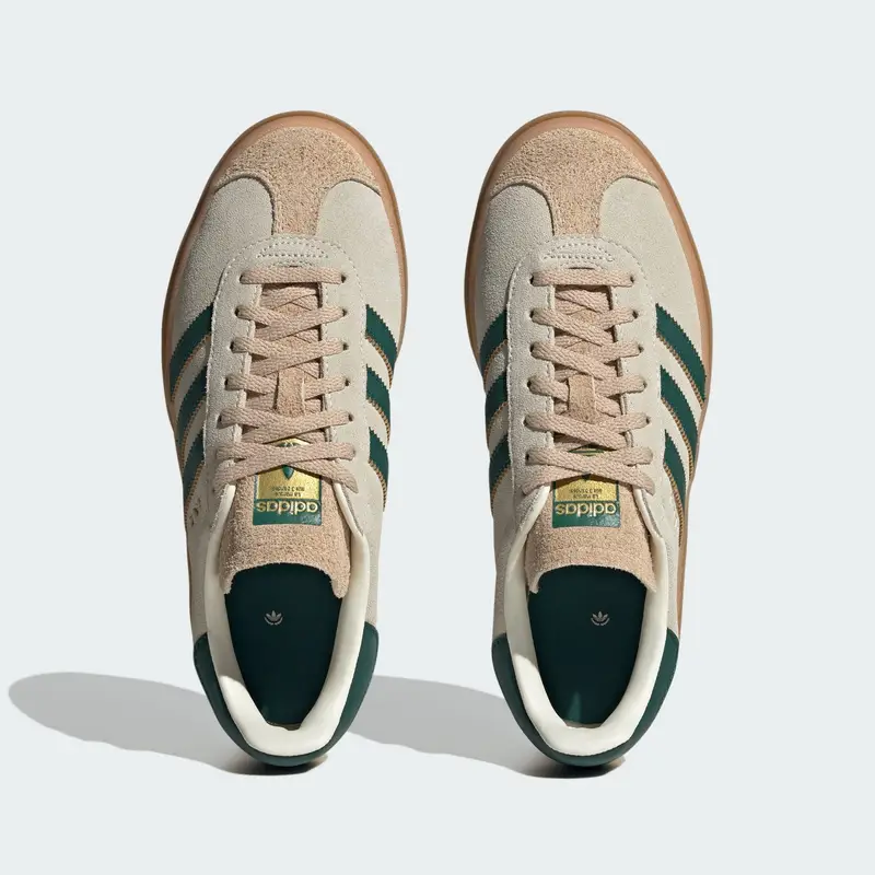 ADIDAS ORIGINALS Sneaker bassa 'Gazelle Bold' beige chiaro / oro / verde scuro miniatura 3
