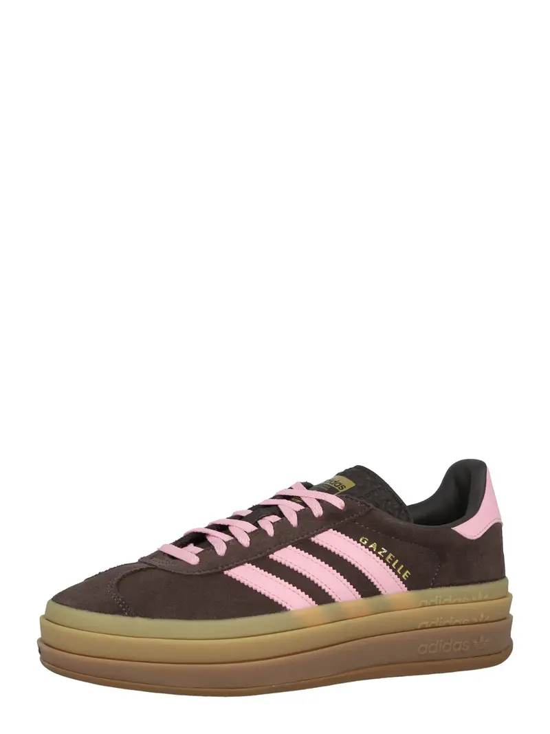 Sneaker bassa GAZELLE BOLD cioccolato / oro / rosa