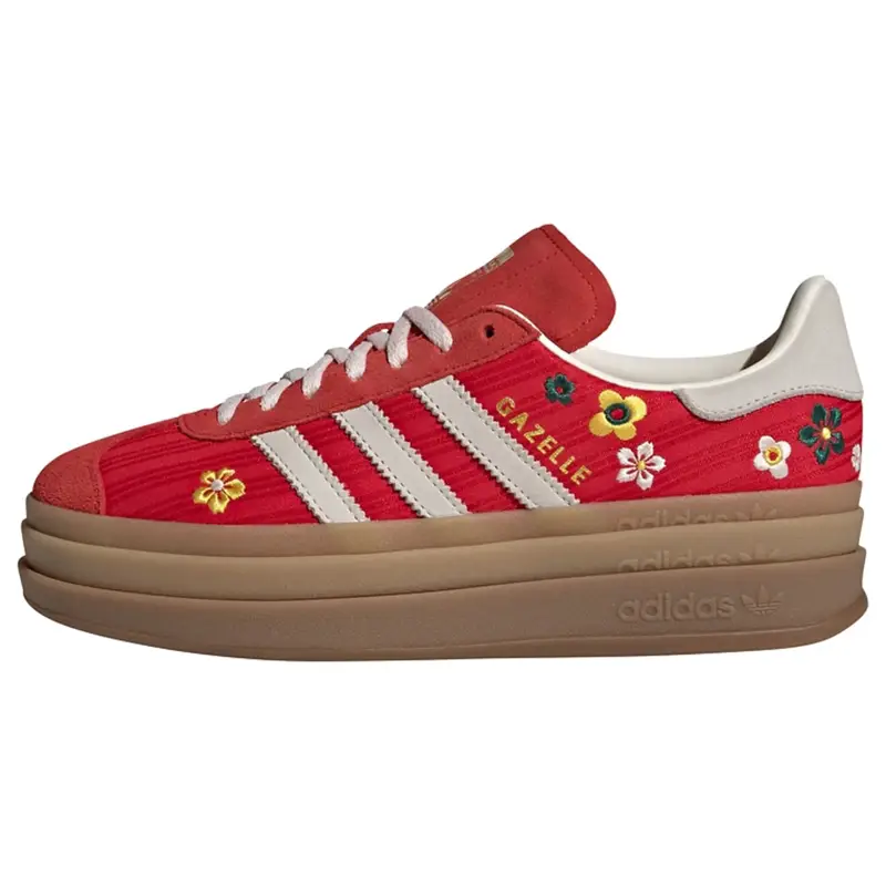 Sneaker bassa Gazelle Bold giallo / rosso / nero / bianco
