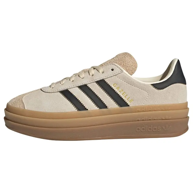 ADIDAS ORIGINALS Sneaker bassa 'Gazelle Bold'  oro / nero / bianco lana