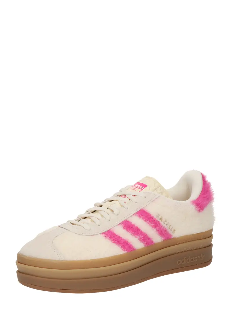 Sneaker bassa GAZELLE BOLD rosa / bianco lana