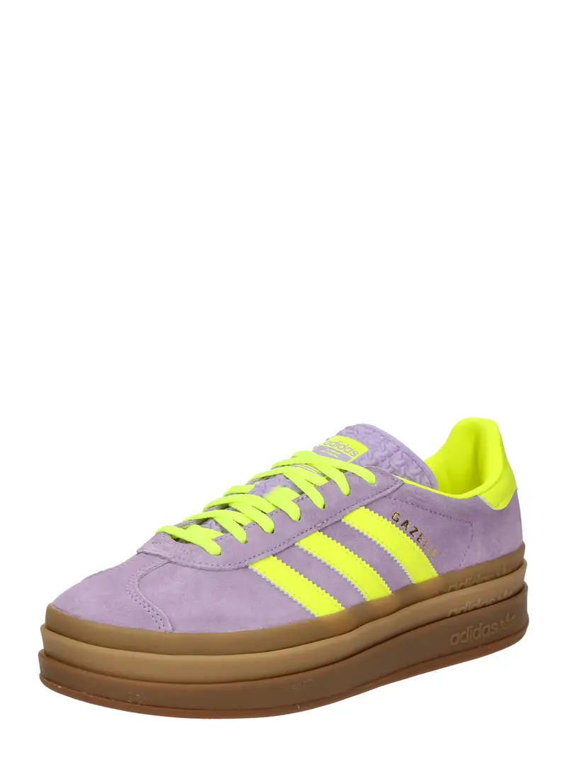 Sneaker bassa 'Gazelle Bold' verde neon / sambuco