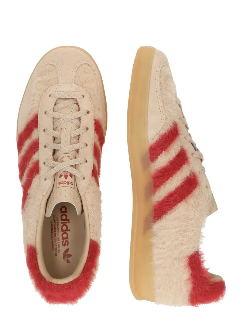 Sneaker bassa 'Gazelle Indoor' beige / rosso miniatura 2