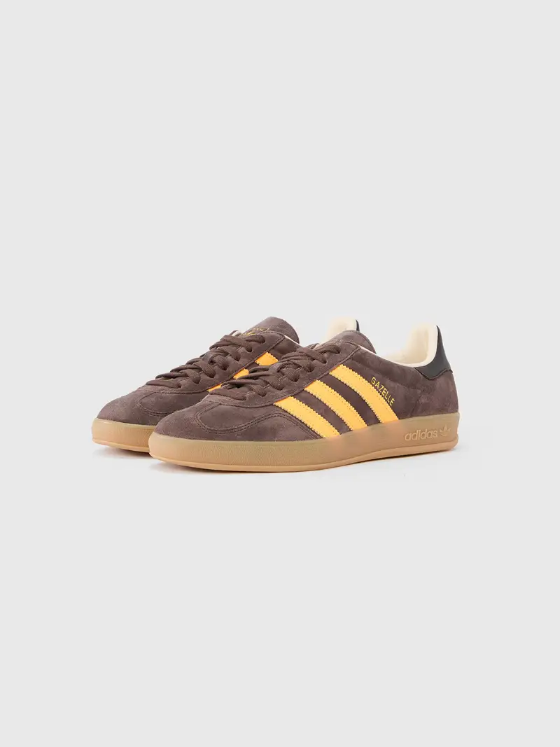 Sneaker bassa GAZELLE marrone / giallo miniatura 2