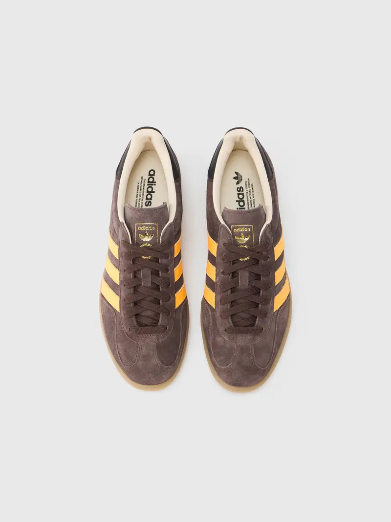 Sneaker bassa GAZELLE marrone / giallo miniatura 3