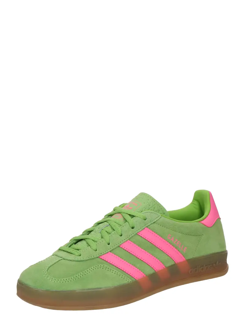 Sneaker bassa 'GAZELLE' verde / rosa chiaro