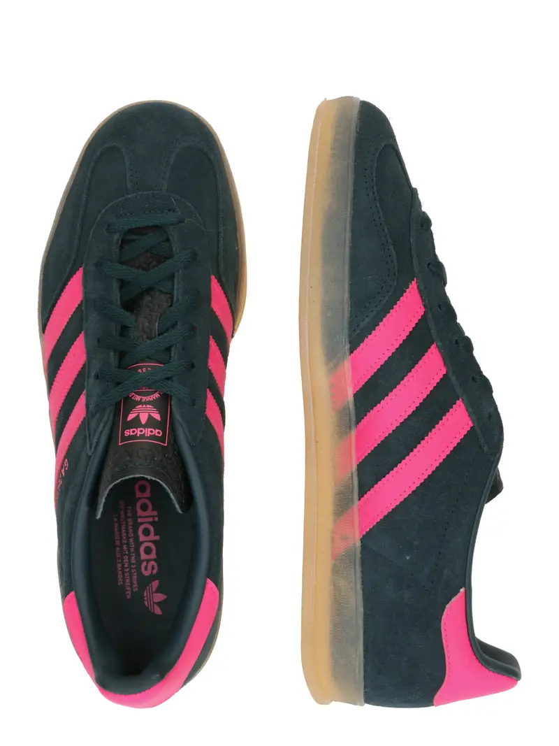 Sneaker bassa 'GAZELLE' verde scuro / rosa miniatura 2