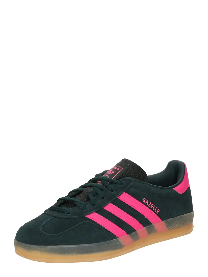 Sneaker bassa 'GAZELLE' verde scuro / rosa