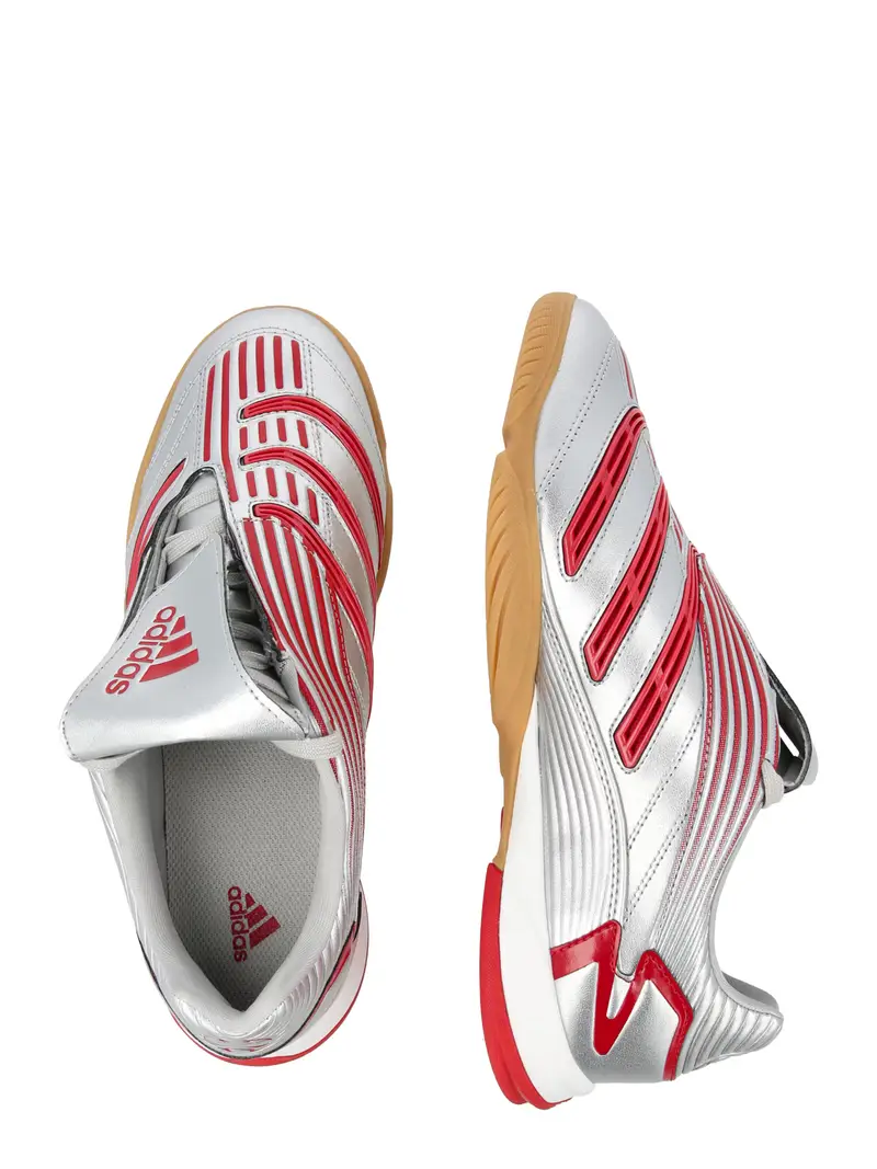 Sneaker bassa PREDATOR SALA grigio argento / rosso fuoco miniatura 2