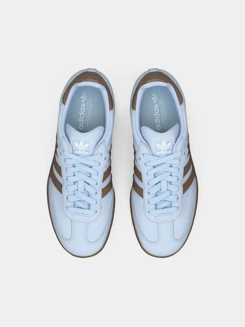 Sneaker bassa SAMBA blu chiaro / marrone scuro miniatura 3