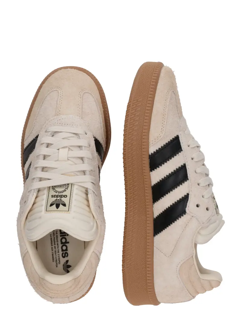 Sneaker bassa 'SAMBA' nero / bianco lana miniatura 2