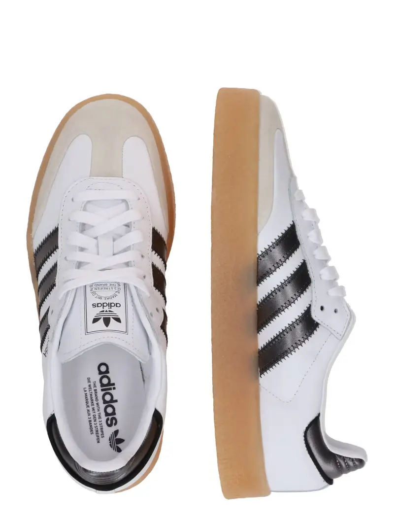 Sneaker bassa SAMBAE beige chiaro / nero / bianco miniatura 2