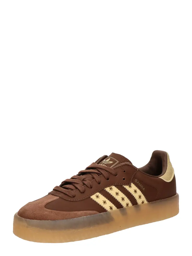 Sneaker bassa 'SAMBAE' crema / marrone scuro