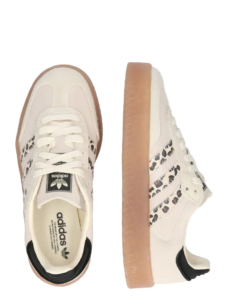 Sneaker bassa 'SAMBAE' marrone / nero / bianco lana miniatura 2