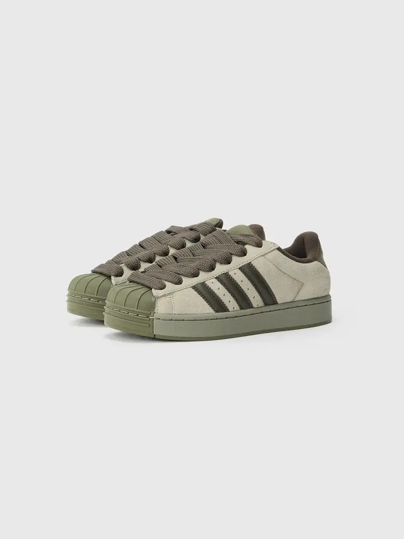 Sneaker bassa SUPERSTAR grigio chiaro / oliva / abete miniatura 2