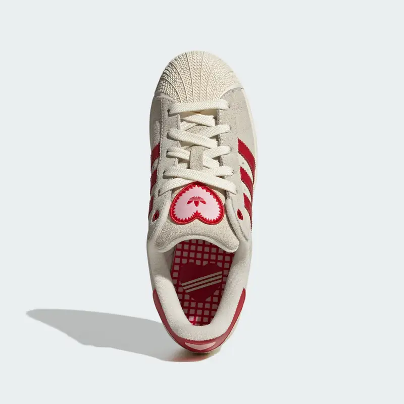 Sneaker bassa 'Superstar II' rosso / bianco lana miniatura 3